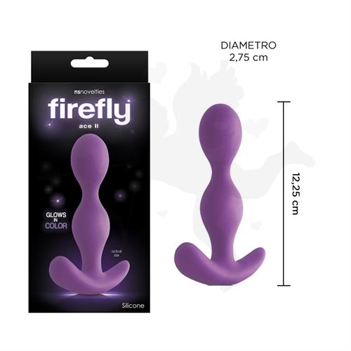 Dilatador anal fluorescente firefly de suave textura 